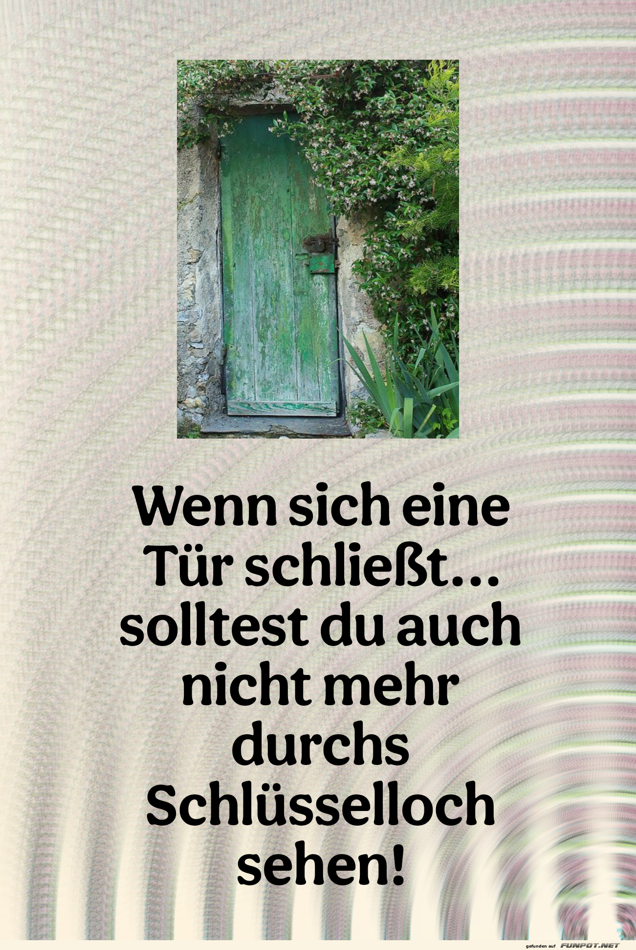 wenn sich eine t�r schlie�t