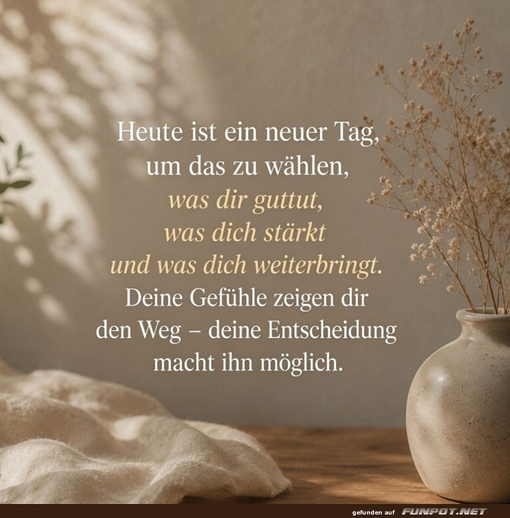 Blumenvase inspiriert Lebensentscheidungen!