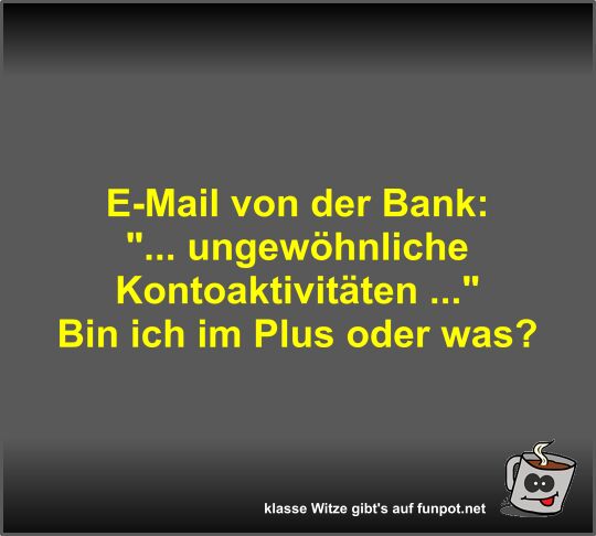 E-Mail von der Bank