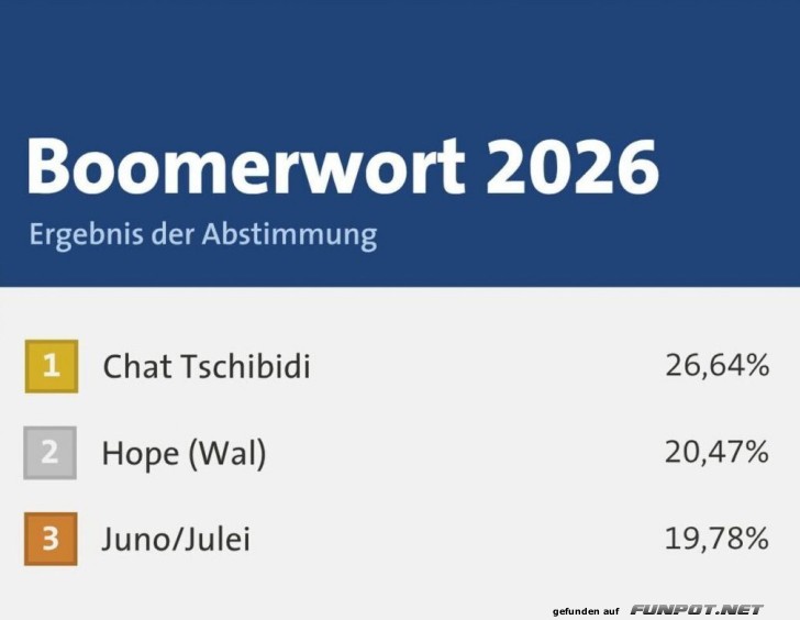 Boomerwort-Champion 2026: Chat Tschibidi herrscht!