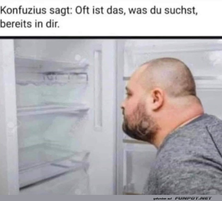 Finde Freude im Kühlschrankblick