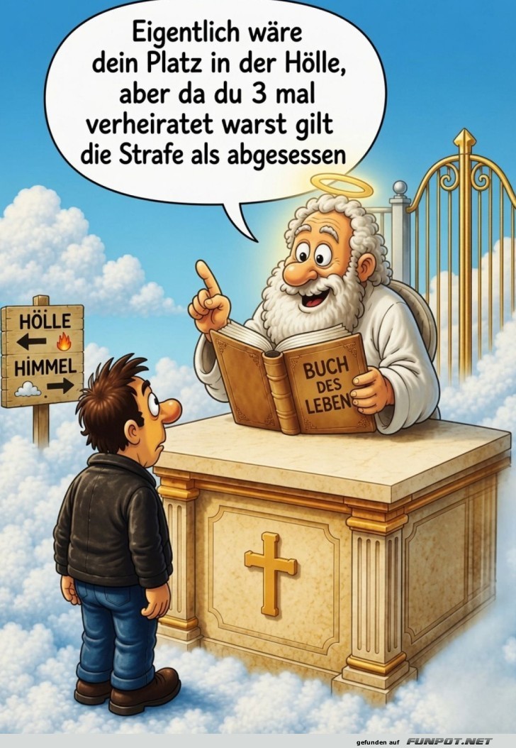 Himmlische Absolution durch Ehe