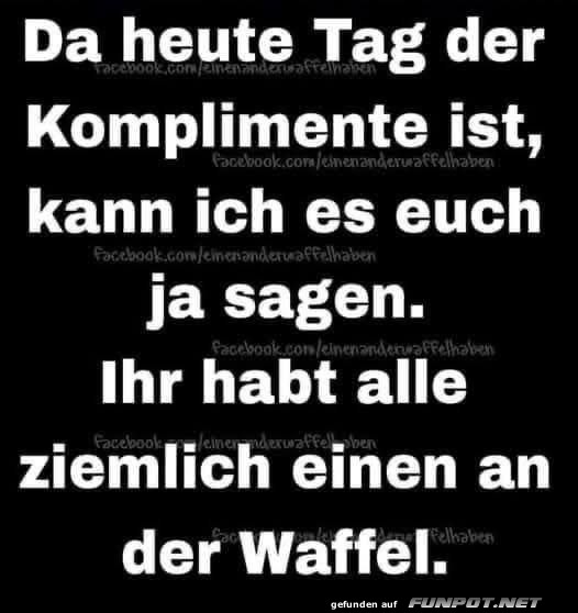 Kompliment des Tages: Kreatives Waffelchaos!
