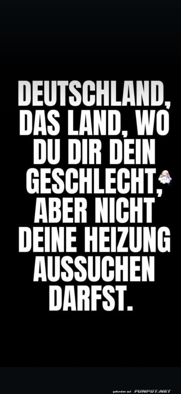 Deutschland: Geschlecht wählen, Heizung nicht!