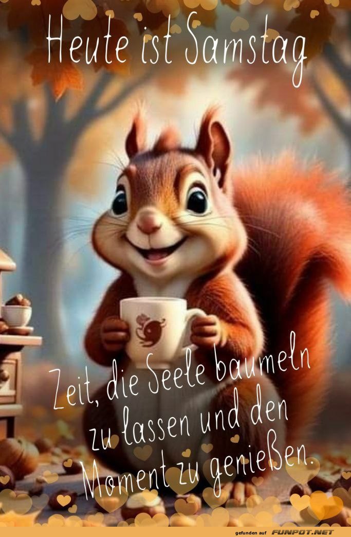Kaffee und Nüsse: Eichhörnchen-Entspannung pur!