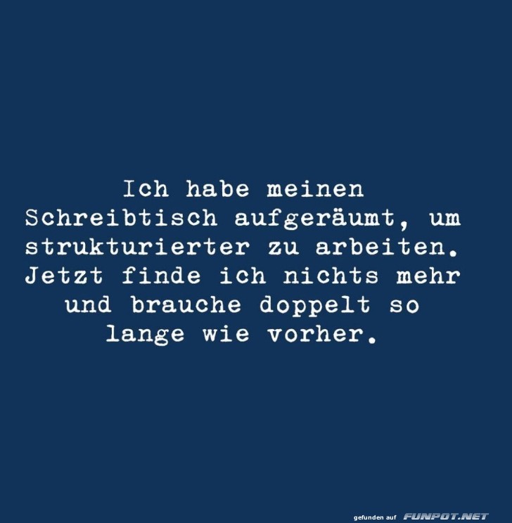 Ordnung schafft Chaos!
