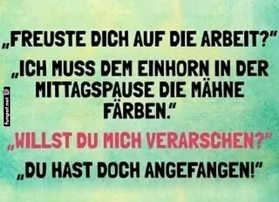 Einhorn-Mission in der Mittagspause