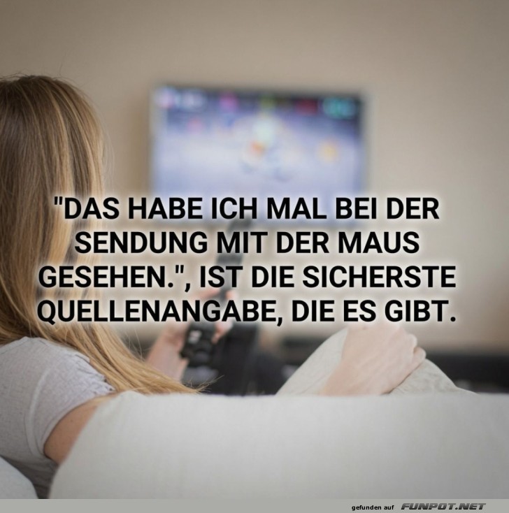 Beste Quellenangabe: Sendung mit der Maus