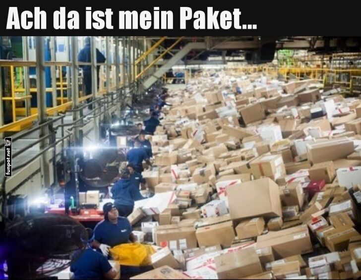 Wo ist mein P�ckchen? Ah, da!