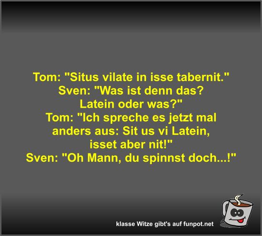 Tom: Situs vilate in isse tabernit
