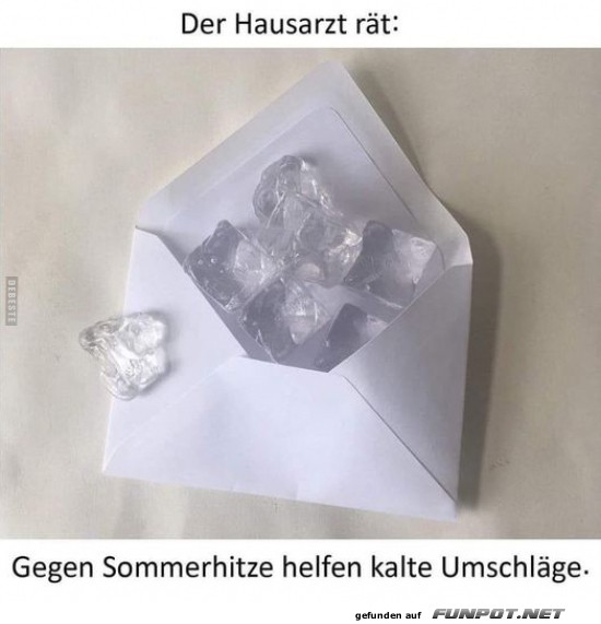 Haus�rztlicher Tipp bei Sommerhitze!