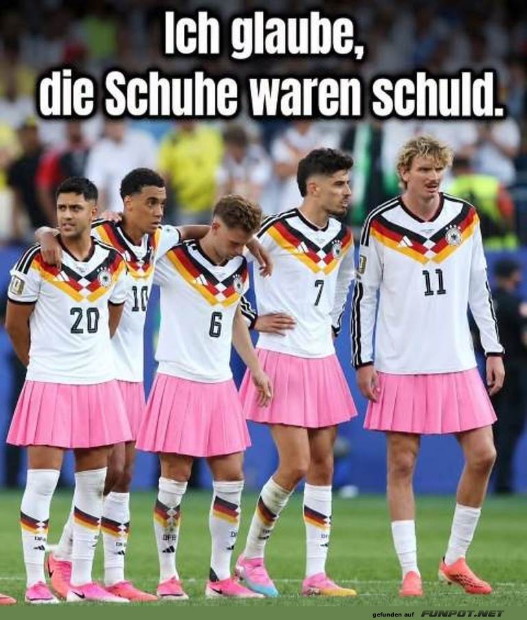 Die Schuhe waren Schuld