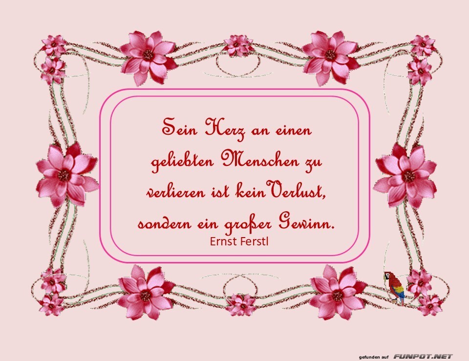 Sein Herz an einen geliebten Menschen
