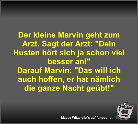 Der kleine Marvin geht zum Arzt