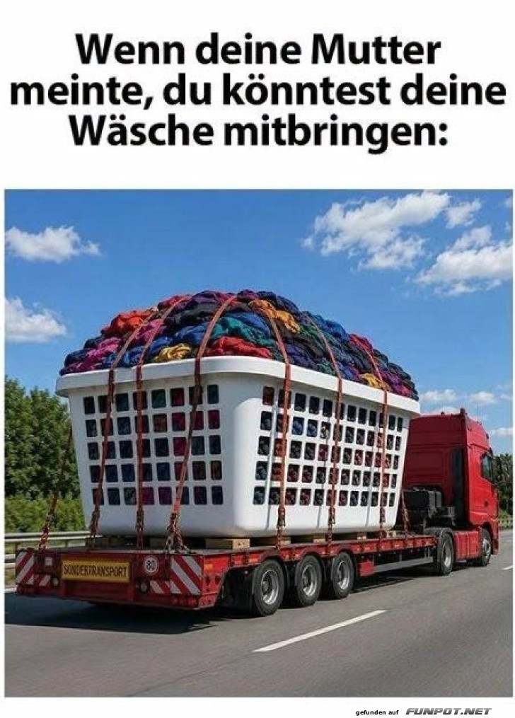 Mama denkt gro� bei Schmutzw�sche