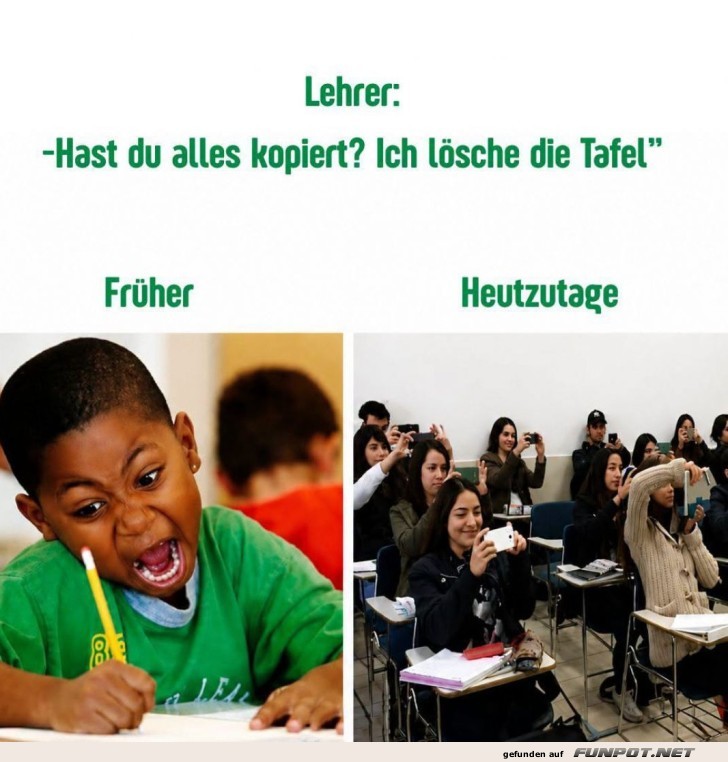 Technologie im Klassenzimmer: Früher vs. Heute