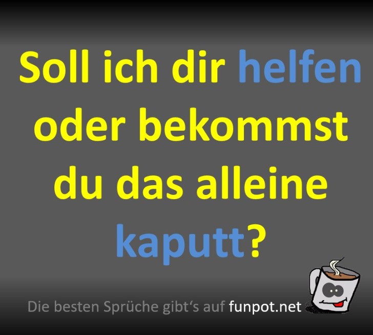 Hilfe oder Chaos? Deine Wahl! Hilfe oder Chaos? Deine Wahl!