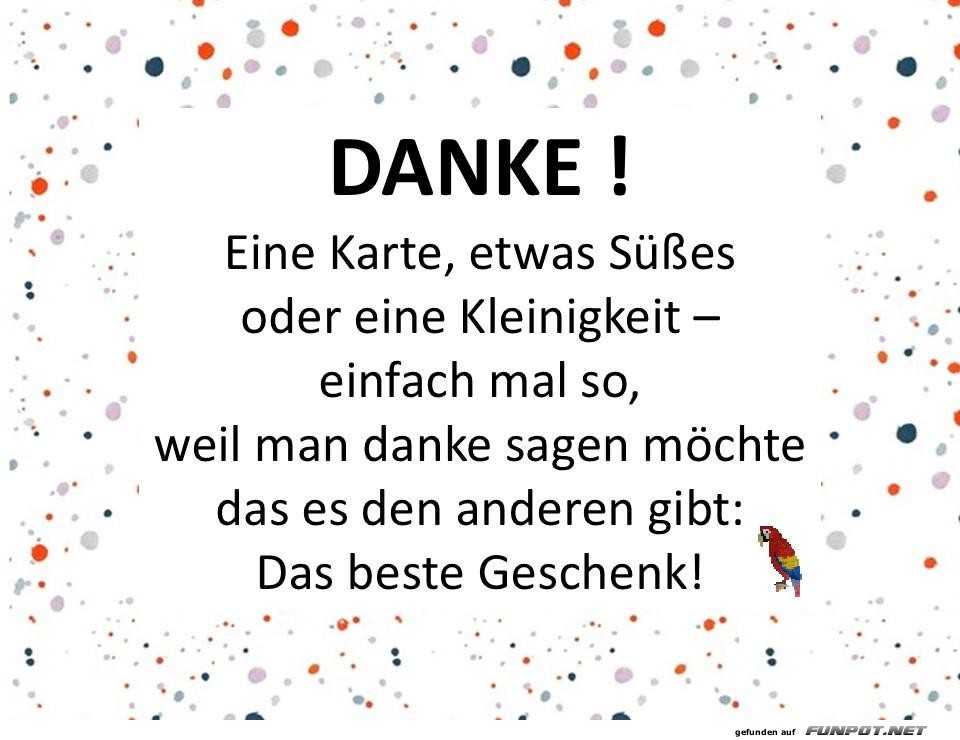 Danke sagen