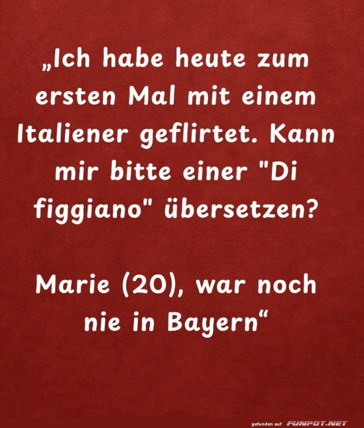 Flirten mit Kultur-Clash!