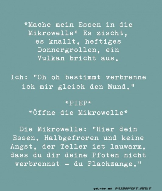 Explosive Mikrowellenabenteuer