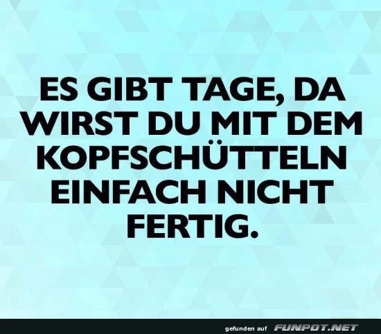 Wenn Kopfschütteln zum Marathon wird