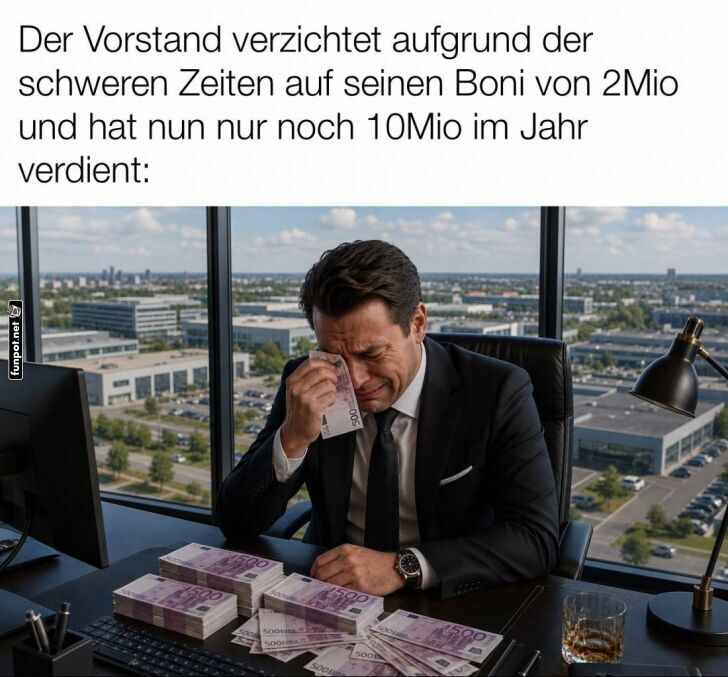 Wenn das Gehalt nur noch 10 Millionen ist...
