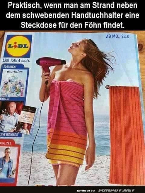 Föhn-Action am Strand: Magisch oder praktisch?
