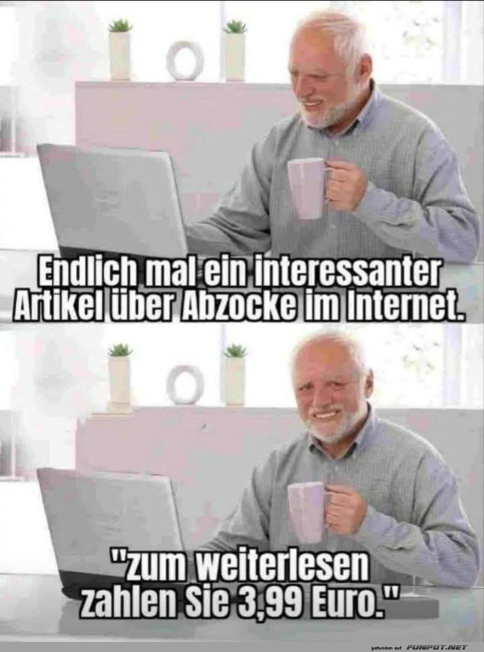 Der Moment, wenn der Artikel zur Abzocke wird!