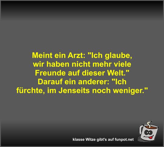 Meint ein Arzt Meint ein Arzt