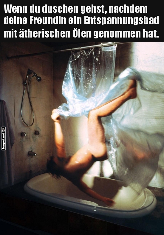 Aromatischer Absturz im Badezimmer