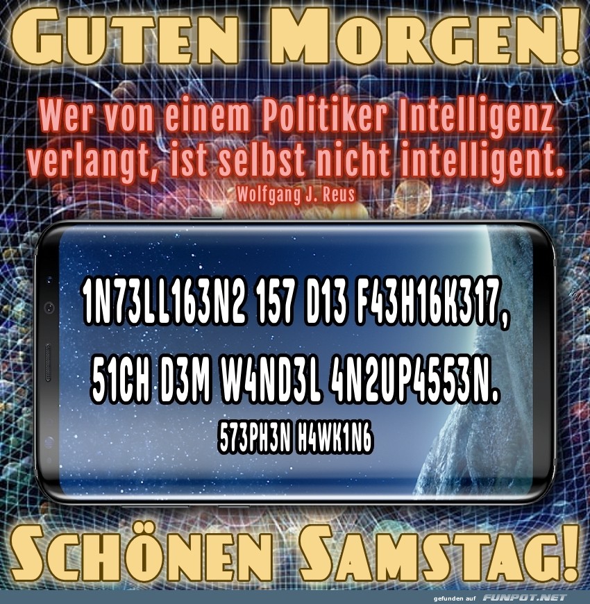 Samstag mit nerdigem Zitat!