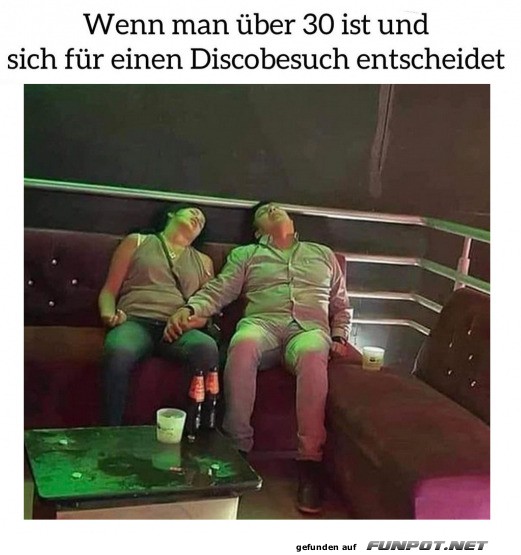 Disco-Nickerchen ab 30!
