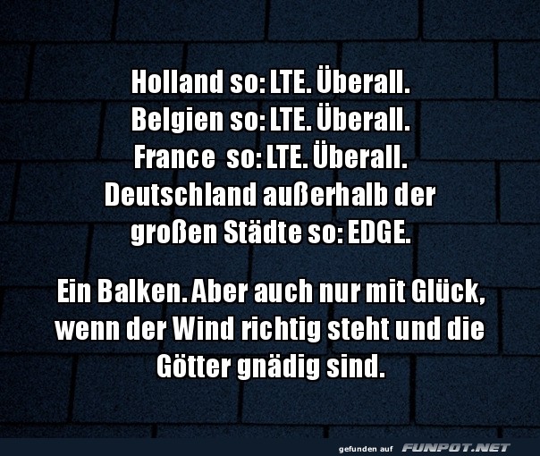Deutsches Landleben: Auf der Suche nach Netz