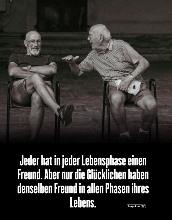 Zwei Senioren, ein L�cheln, unendliche Geschichten