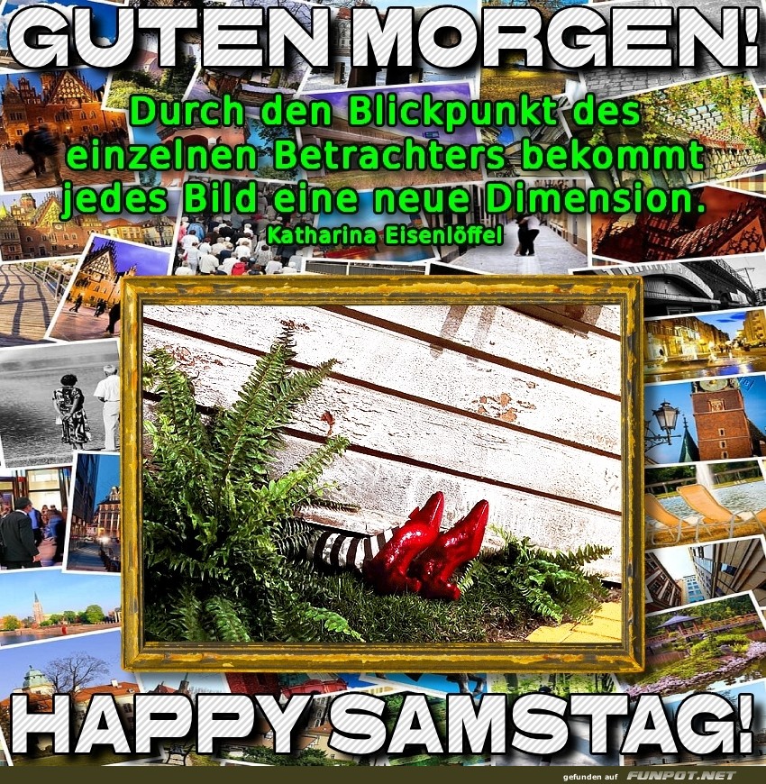 Samstag-Morgen-Magie mit roten Schuhen!