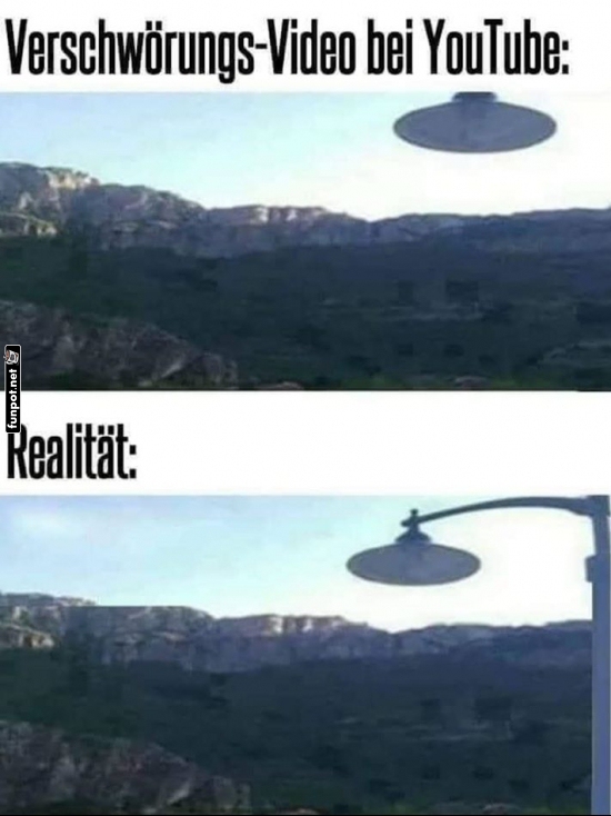UFO oder doch nur Stra�enlaterne?