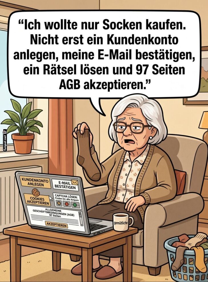 Omas Online-Shopping-Albtraum