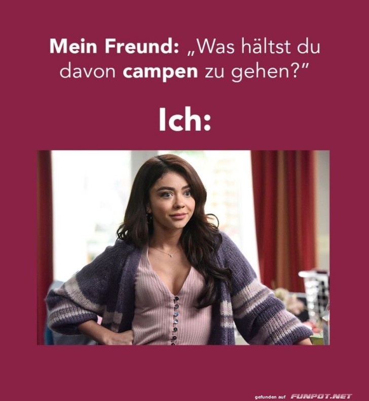 Lieber Sofa als Zeltabenteuer!