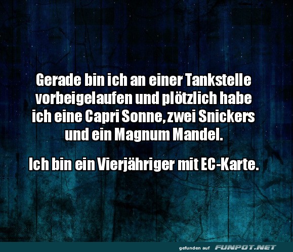 Einkaufsabenteuer eines kleinen Gourmets