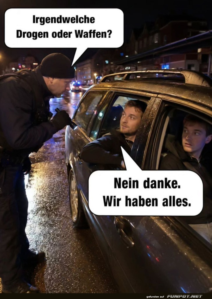 Wenn beim Checkpoint nichts fehlt!