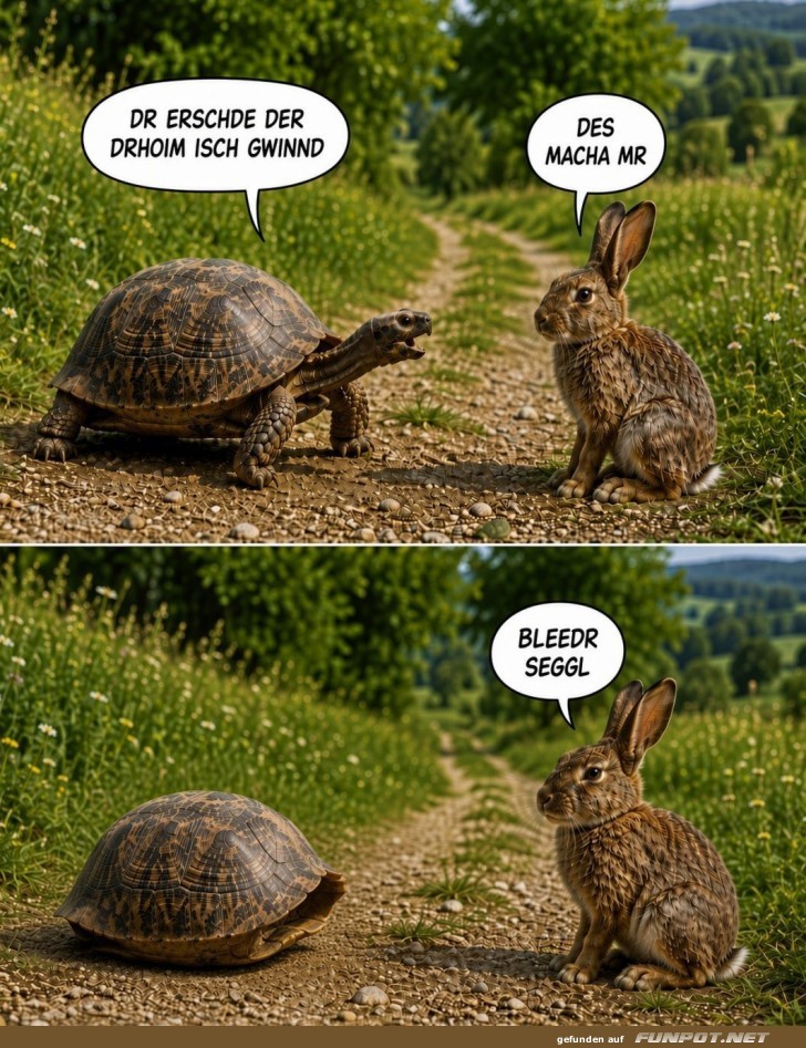 Renn-Revival: Hase und Schildkr�te!