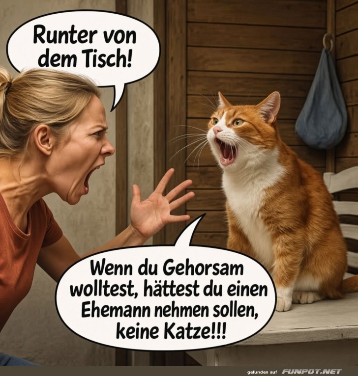 Katzenlogik erklärt: Lautstärke über Gehorsam!