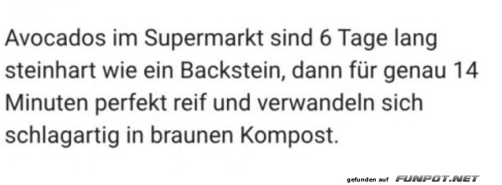 Avocado-Dilemma im Supermarkt