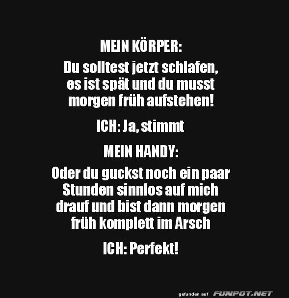 Der ewige Handy-Nachtkampf!