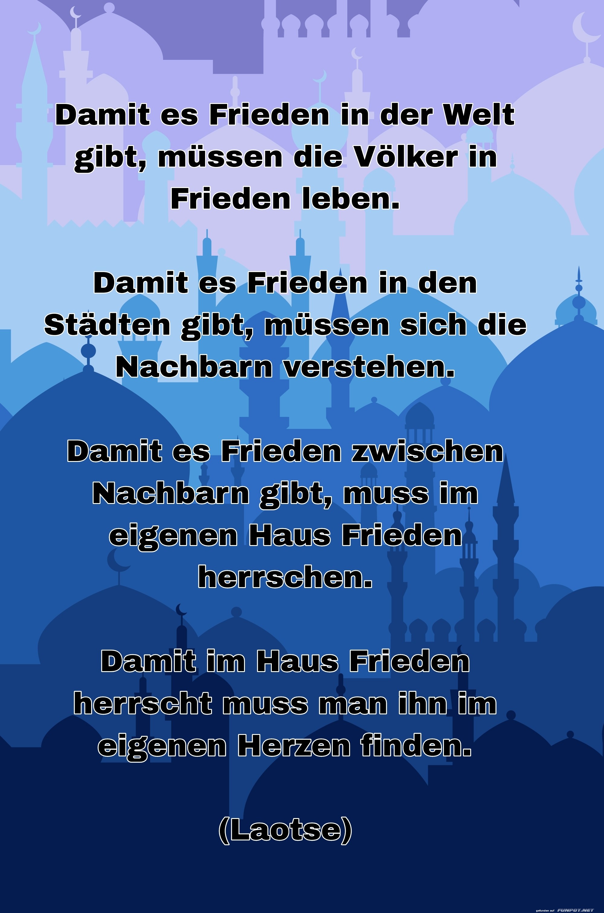 damit es frieden in der welt