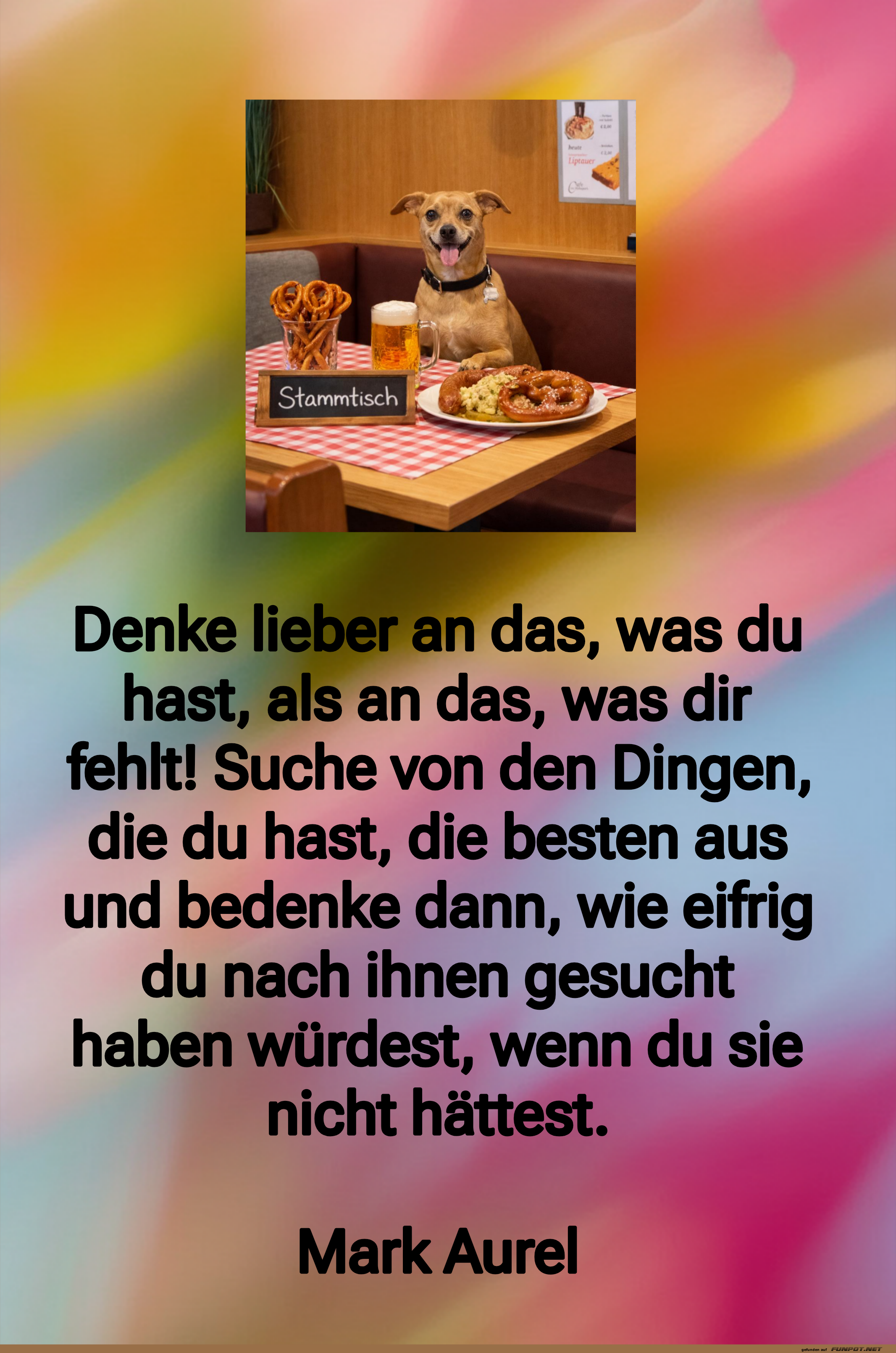 denke lieber an das