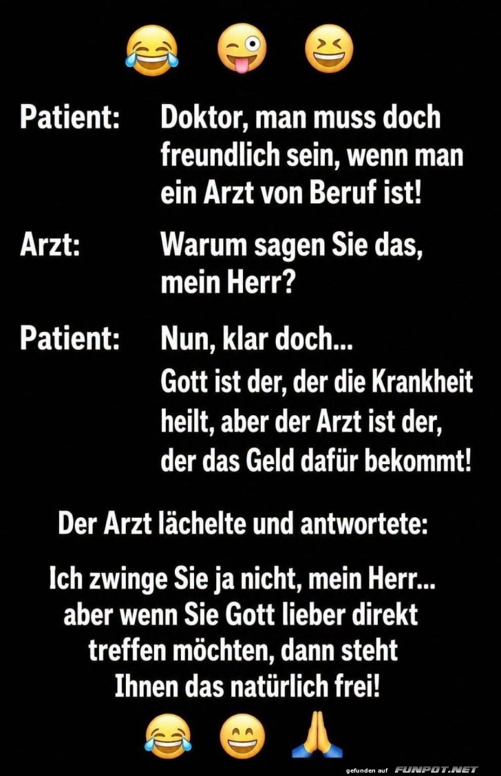 Arztbesuch mit g�ttlicher Note!