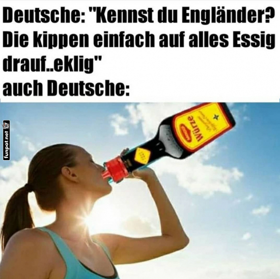 Essig-Paradox: Wenn Deutsche verurteilen