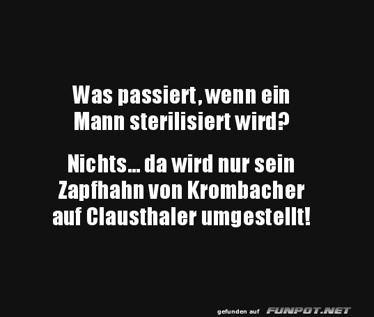Von Krombacher zu Clausthaler: Neuer Zapfhahn!