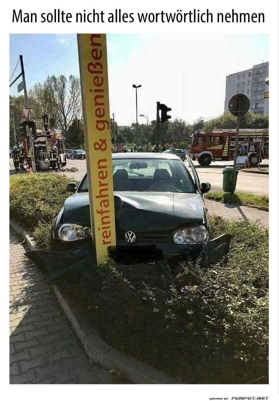 Parkplatz-Irrtum mit Stil
